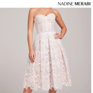 Nadine Merabi Olivia dress in white! Size medium!